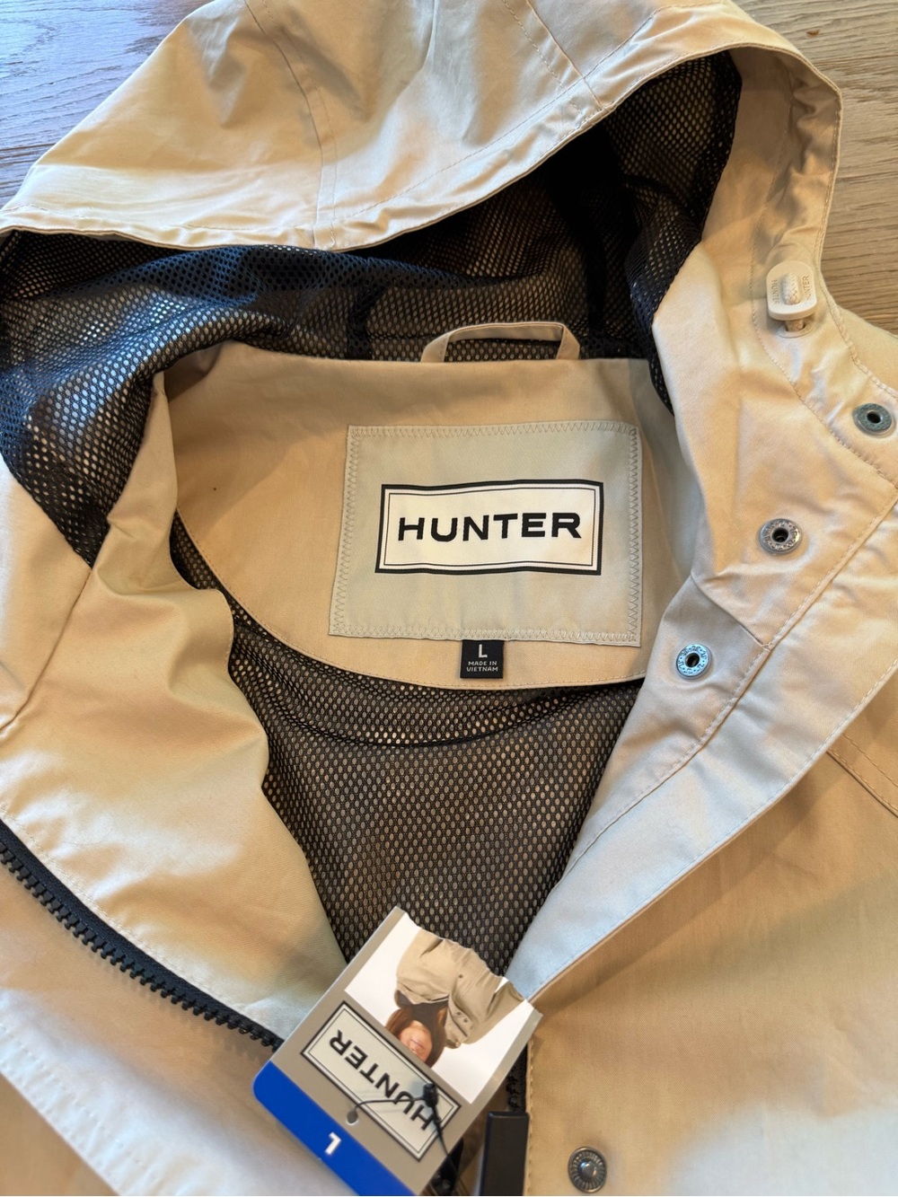 NWT - Hunter Water Resistant Cotton Smock Jacket - L - Picture 3 of 4